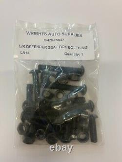 Landrover Defender 110 Black Stainless Steel Nut Bolt Restoration Pack Metric