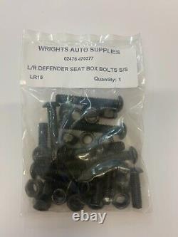 Landrover Defender 90 Black Stainless Steel Nut Bolt Restoration Pack Metric