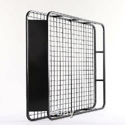 Large Black Aluminium Roof Rack Basket Tray Luggage Cargo Carrier with Bars XL