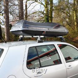 Large Roof Box 430 litre Top Box Car Roof Box Equip Firenze Black Cargo Luggage