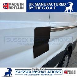 Large Van Security Shield For Ford Transit MK8 2014-On Left Side Door Black