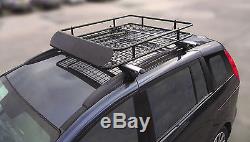 Leisurewize Universal Heavy Duty Steel Aerodynamic Roof Rack Bar Tray Carrier
