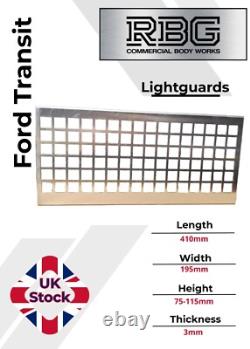 Light Guards for Ford Transit PAIR 3mm Galvanized Aluminium Truck Trailer Tipper