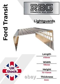 Light Guards for Ford Transit PAIR 3mm Galvanized Aluminium Truck Trailer Tipper