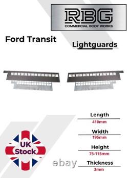 Light Guards for Ford Transit PAIR 3mm Galvanized Aluminium Truck Trailer Tipper
