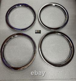 London Taxi TXE LEVC Chrome Outer Wheel Trims / Rings Set of 4 Brand New