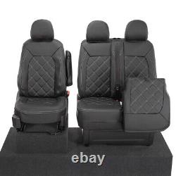 Man Tge Front Seat Covers Leatherette Tailored (2017 Onwards) Black 1023