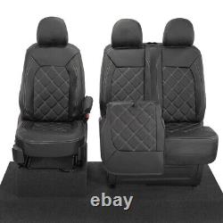 Man Tge Front Seat Covers Leatherette Tailored (2017 Onwards) Black 1023