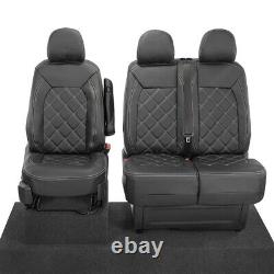 Man Tge Front Seat Covers Leatherette Tailored (2017 Onwards) Black 1023