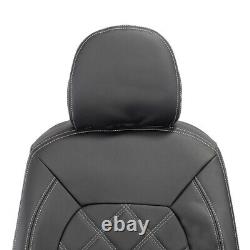 Man Tge Front Seat Covers Leatherette Tailored (2017 Onwards) Black 1023