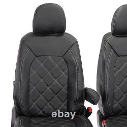 Man Tge Front Seat Covers Leatherette Tailored (2017 Onwards) Black 1023