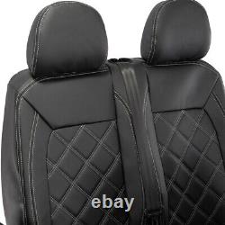 Man Tge Front Seat Covers Leatherette Tailored (2017 Onwards) Black 1023