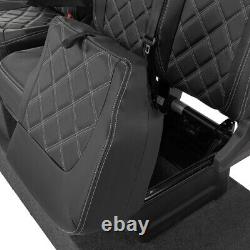 Man Tge Front Seat Covers Leatherette Tailored (2017 Onwards) Black 1023