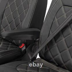 Man Tge Front Seat Covers Leatherette Tailored (2017 Onwards) Black 1023