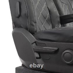 Man Tge Front Seat Covers Leatherette Tailored (2017 Onwards) Black 1023