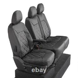 Man Tge Front Seat Covers Leatherette Tailored (2017 Onwards) Black 1023