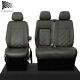 Mercedes Sprinter Front Seat Covers Leatherette (2010-2018) Black 234