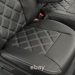 Mercedes Sprinter Front Seat Covers Leatherette & Logo No Armrest (2023 On) 888