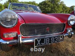 Mg Midget Front Grille Black With Mg Badge Aha8098 Aha9925