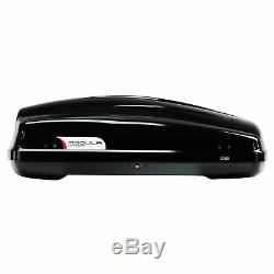 Modula Ciao 340L 75Kg Gloss Black Car Roof Rack Top Box Luggage Travel Carrier