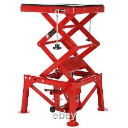 Motorcycle Hydraulic Scissor Lift Stand Motocross Workshop Garage Motorbike