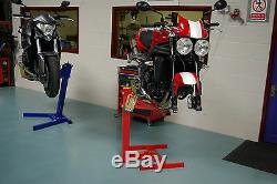 Motorcycle lift, Motorbike stand, Eazyrizer Original Red, Guaranteed for Life