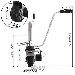 Motorised Jockey Wheel Solid Wheel 12v Electric Caravan Trailer Mover 2270kg