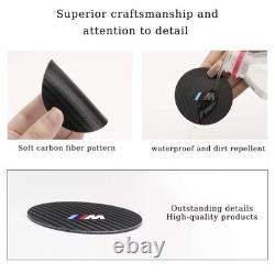 Msport Anti Slip Mats Carbon Fibre Waterproof Cup Holder For BMW