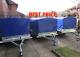 New Car Camping Box Trailer 7ft X 4ft With Top Cover 750kg Alko Suspension