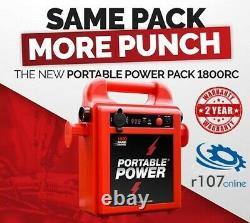 NEW Portable Power 1800 RC 12v Jump Starter Booster Pack. Replaces Snap On 1700