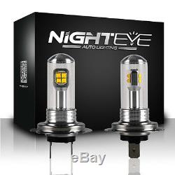 NIGHTEYE Pair H7 80W LED Fog Light Bulbs Headlight 6000K Daytime White UK Stock