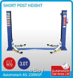 Narrow Short 2 Post Lift Car Vehicle Ramp / Lift / Hoist 3.0 T / Two Post Ramp