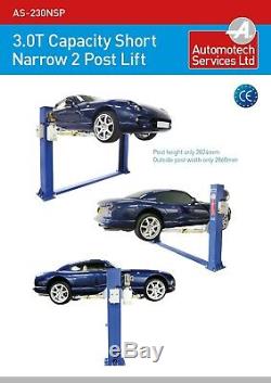 Narrow Short 2 Post Lift Car Vehicle Ramp / Lift / Hoist 3.0 T / Two Post Ramp