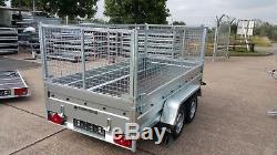 New Cage 4 Twin Axle Car Trailer 9x4 Class 750kg + Only This Week A Free Trailer