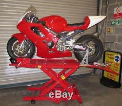 New Hydraulic Bike Motorcycle Motorbike Service Shop Lift Ramp Table Bench 800lb