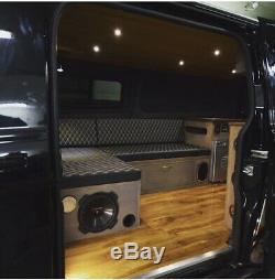 New L Shaped Camper Van Bed for VW T4 T5 T6 Transit & Vivaro. Ply Camper Beds
