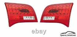 New Rear Inner Led Tail Light Pair Set For Audi A6 C6 Estate 2004-2008