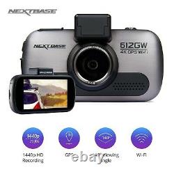 Nextbase 612GW Dash Cam Front Camera GPS Wifi 4k Ultra HD 3 Touch Screen