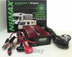 Numax 12V 10A Leisure Battery Charger Caravan Campervan Motorhome Marine Boat