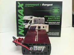 Numax 12V 10A Leisure Battery Charger Caravan Campervan Motorhome Marine Boat