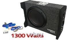 OE AUDIO 10 Inch 25cm 1300W Active Car Subwoofer Bass Box slim Compact design