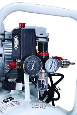 ORAZIO Silent Type Oilless Air Compressor 50L 2 Motors Garage Workshop Clinic