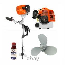 Outboard Engine 5.2 HP 2 Stroke Motor Light Inflatable Fishing Engine