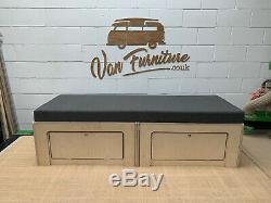 PLY Sliding Camper Van Beds Sofa Bed for VW T4 T5 T6 Vivaro & Transit Campers