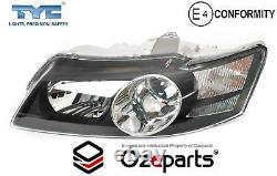 Pair LH+RH Head Light Projector Black For Holden Commodore VY Calais HSV 0204