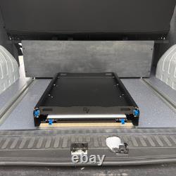 Pair of Heavy Duty Drawer Runners with Folded Steel Tray & Frame for Campervan