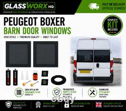 Peugeot Boxer Barn Door Windows With DIY INSTALL KIT