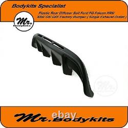 Plastic Rear Diffuser Suit Ford Falcon Fg Series Xr6 Xr8 G6 Bumper, Sin Exhaust