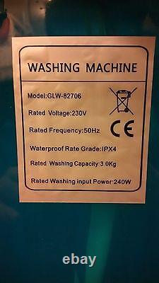 Portable 230v Mini Washing Machine Ideal For Caravan Motorhomes Spin Dryer