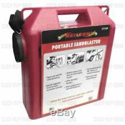 Portable 30 Lb Air Sandblaster Kit Air Sand Blaster Blasting Blaster Kit New